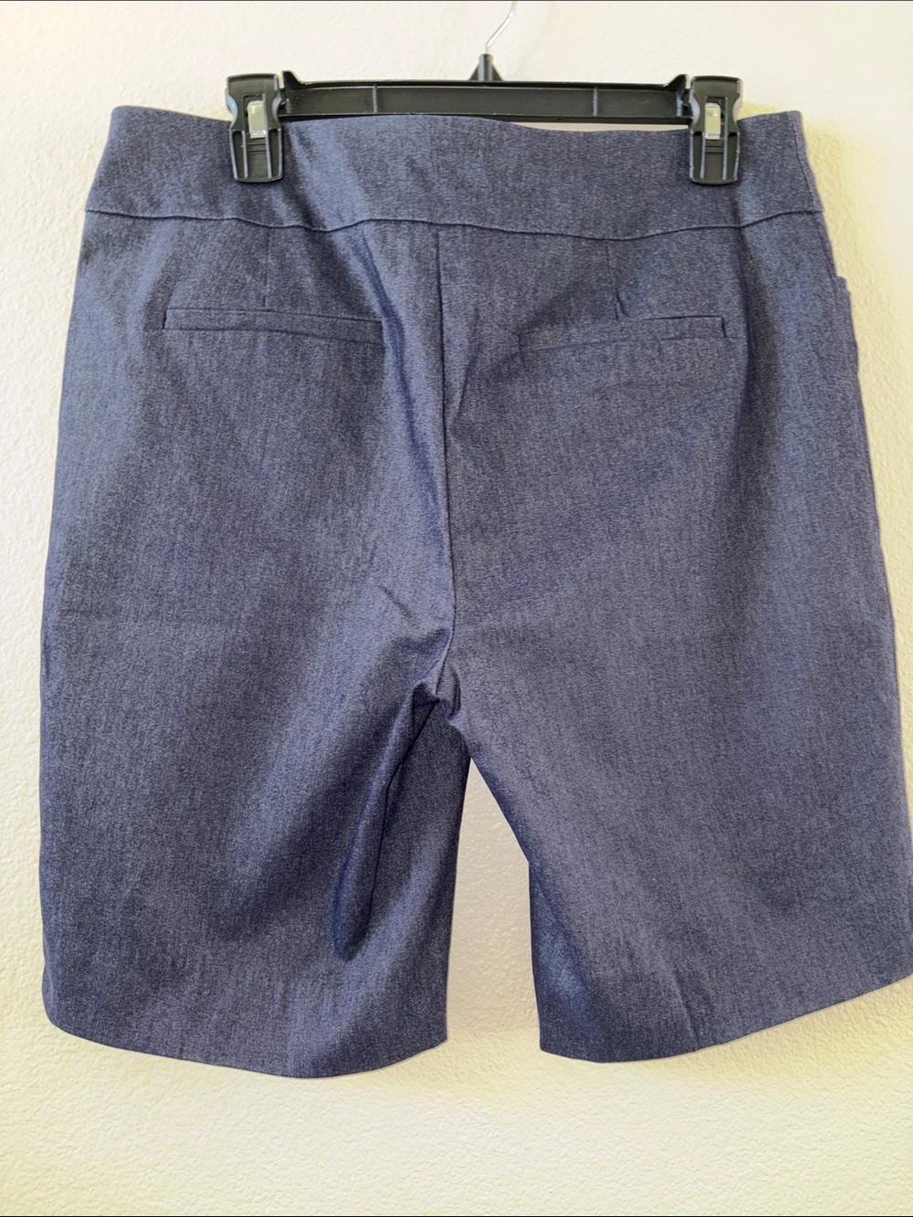 Cato Dark Blue Stretch Bermuda Shorts - Picture 4 of 6